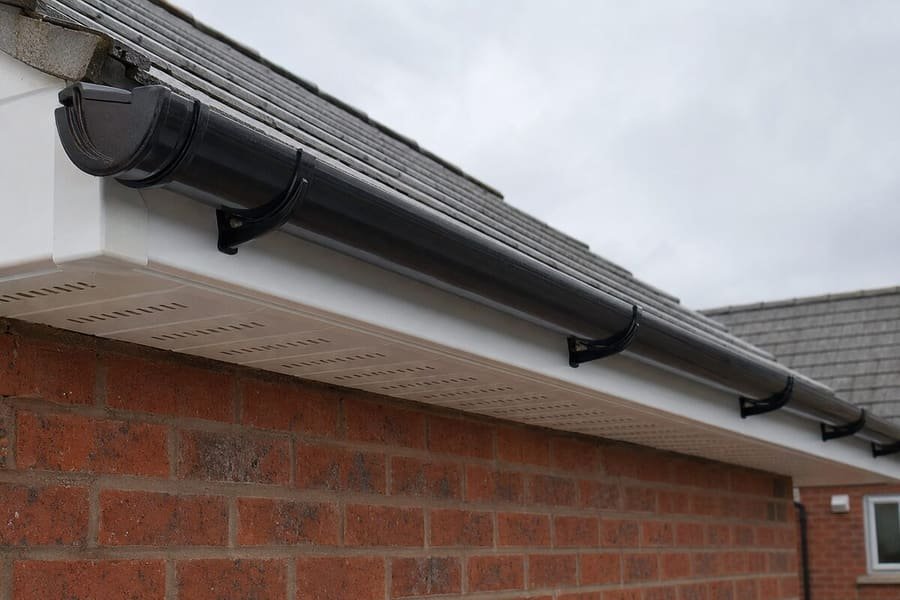 New fascia, soffit and guttering